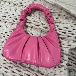 JW PEI Pink Gathered Handle Shoulder Bag